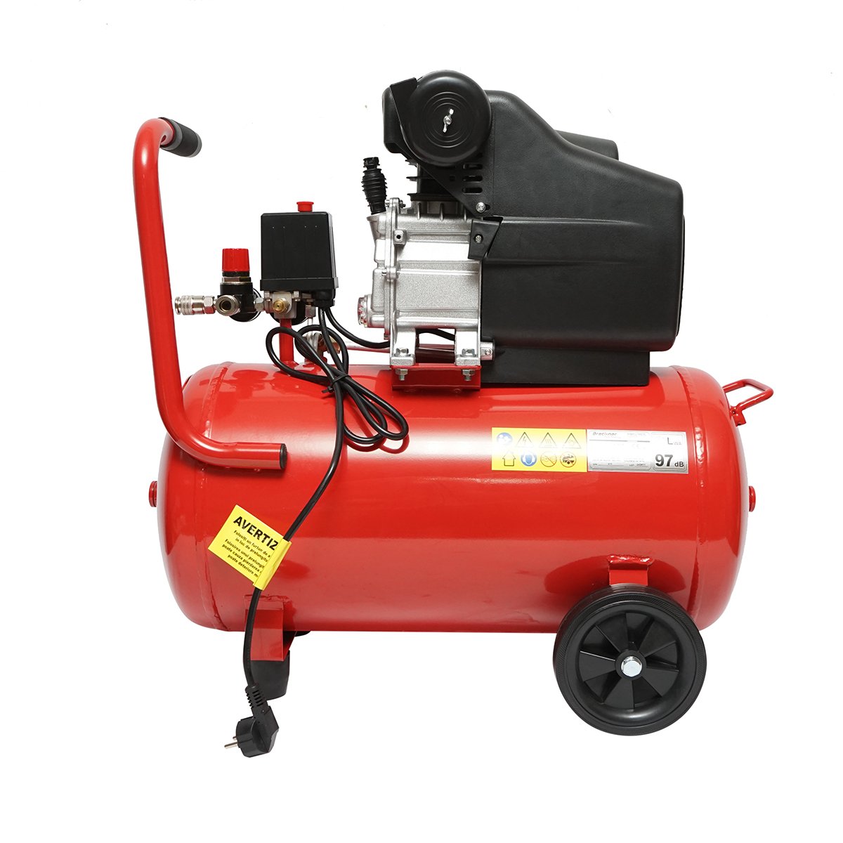 Compresor aer volum 50L putere 1.5kW/2CP presiune maxima 8 Bar, volum aer aspirat 184L Breckner Germany